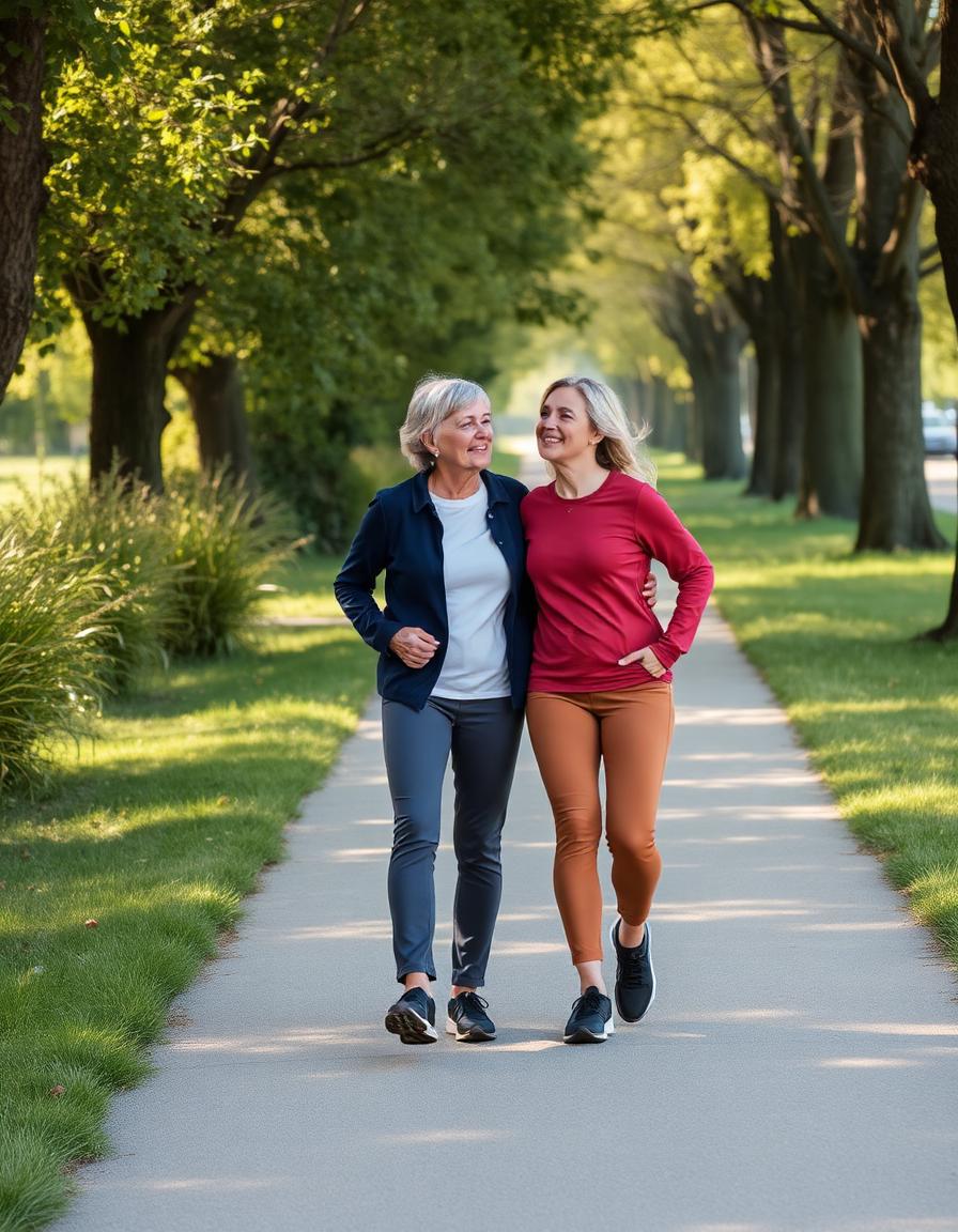 Twee mensen wandelen samen
